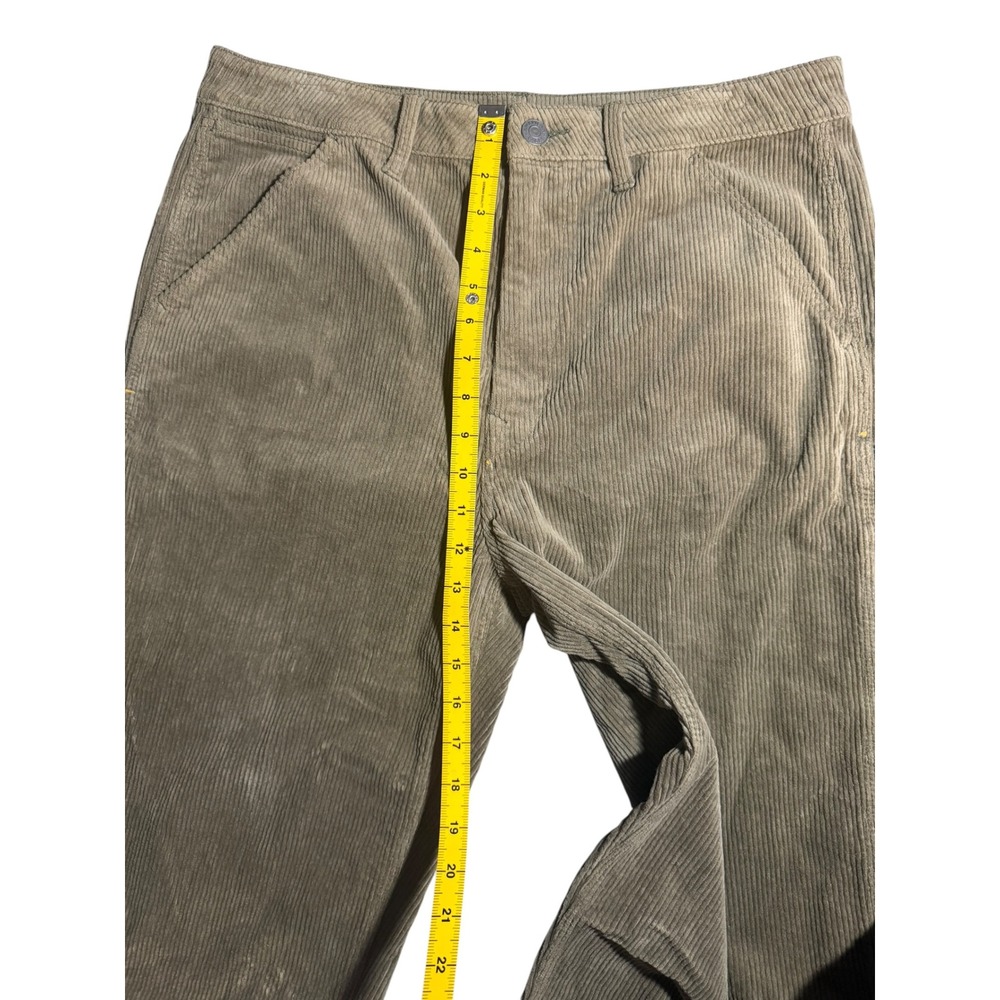 American Eagle Mens Flex Carpenter Pants Size 32X32 Olive Color Corduroy Feel - Picture 8 of 9